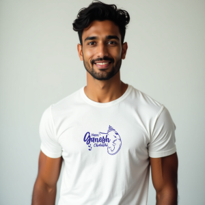 Happy Ganesh Chaturthi T-Shirt  For Men