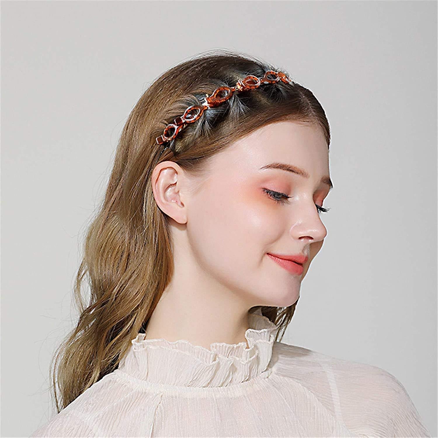 Twist Hairband 4 Piece Trunk Plastic Hair Band - Image 2