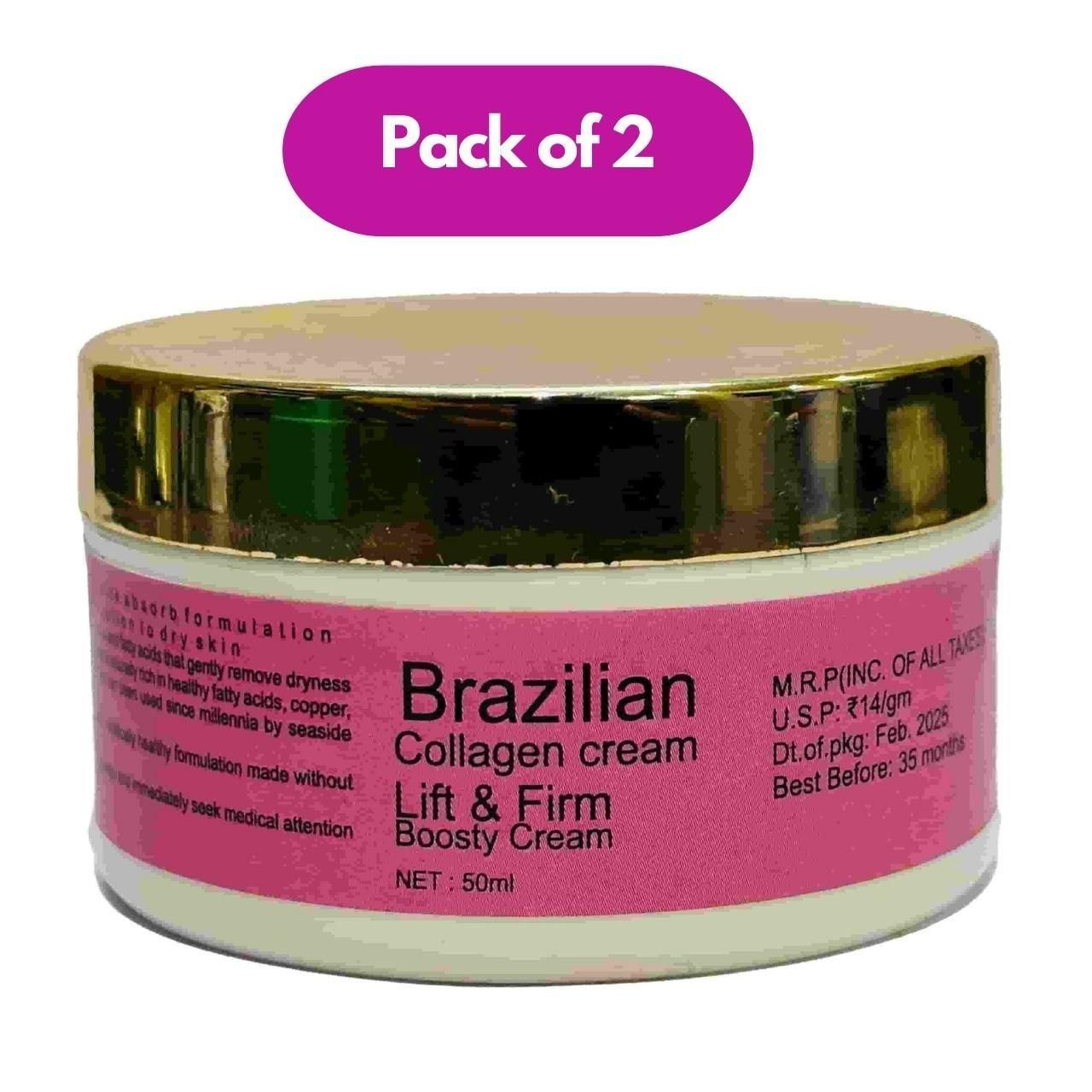 Brazilian Collagen Cream 100ml (Pack Of 2) - Image 2