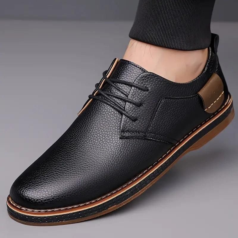 Mens Derby Party Lace Up Casual Shoes - Image 3