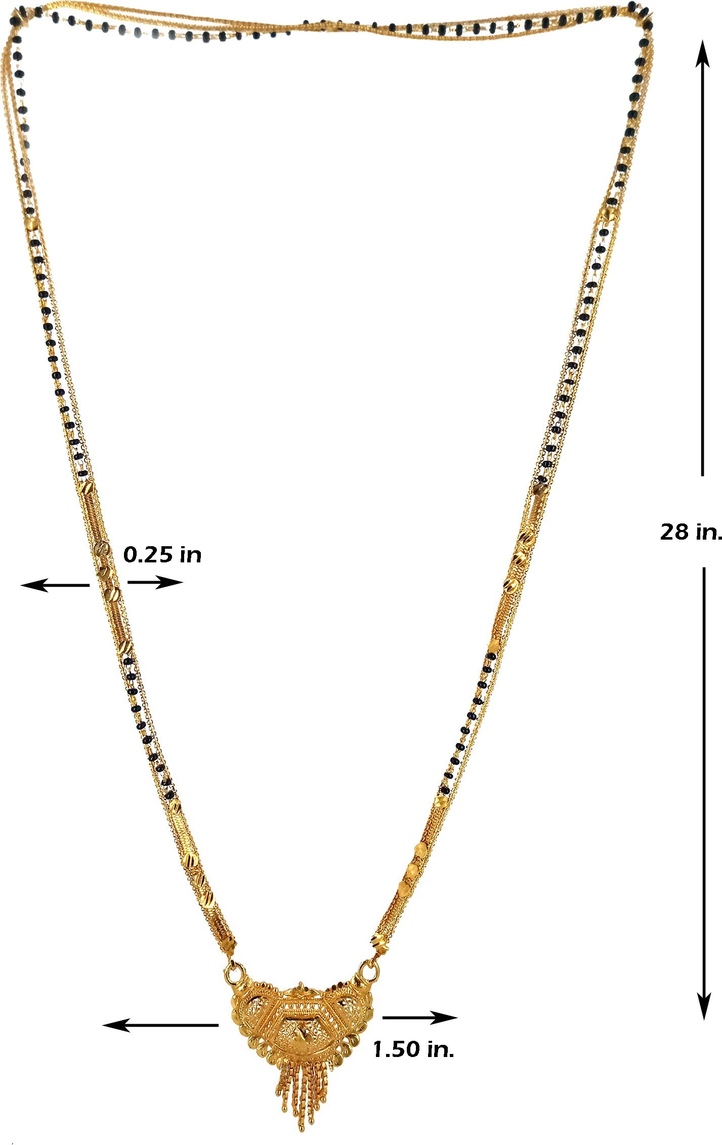 Unique Gold Plated Mangalsutra - Image 3