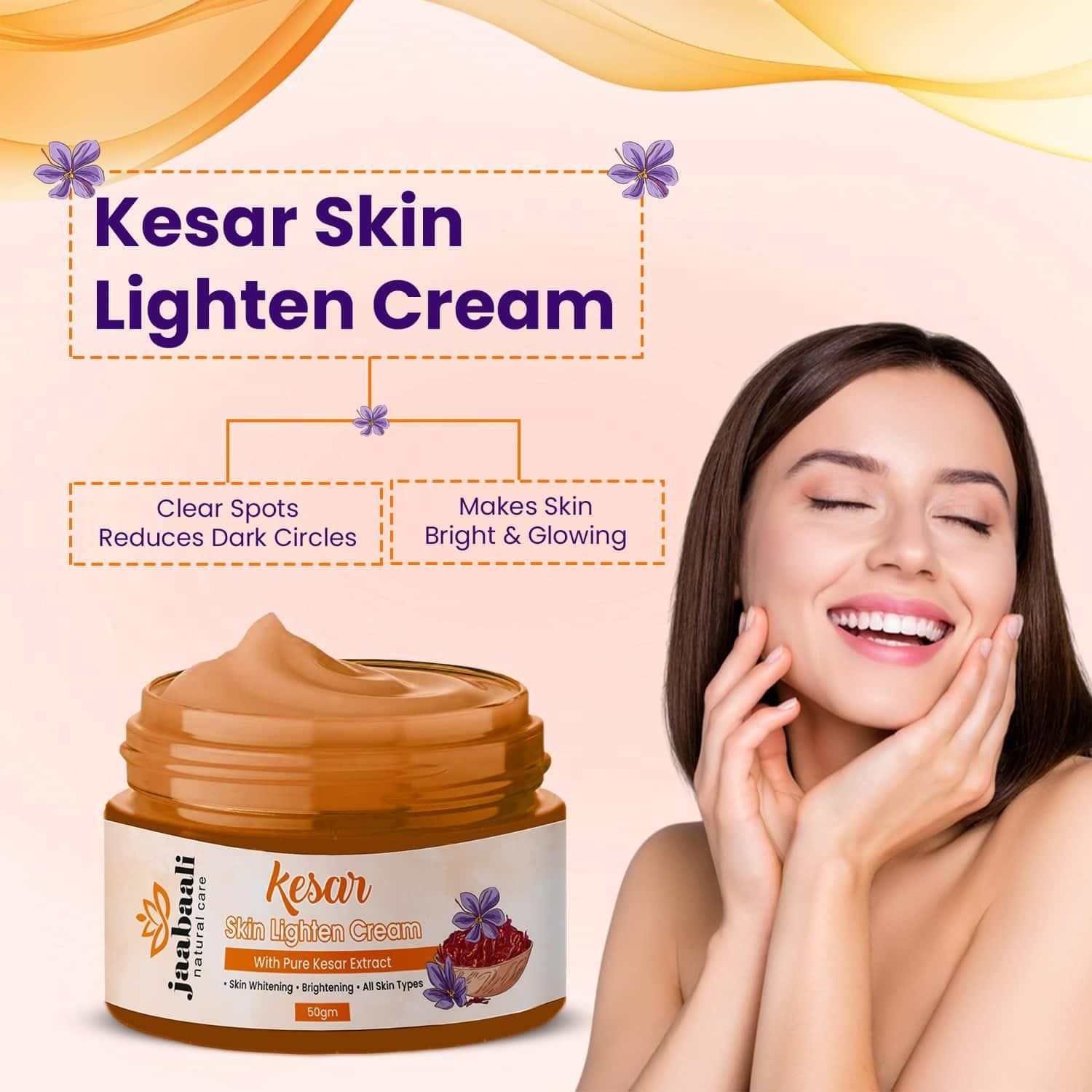 Kesar Skin Lighten Cream 50gm - Image 3
