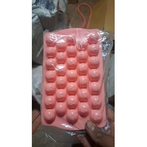 Plastic Reusable Flexible Round Ice Cube Trays