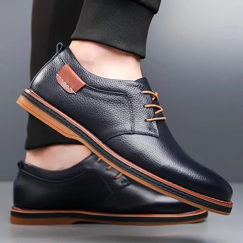 Mens Derby Party Lace Up Casual Shoes - Image 2