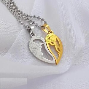 Broken Hearth Shape Valentine Locket