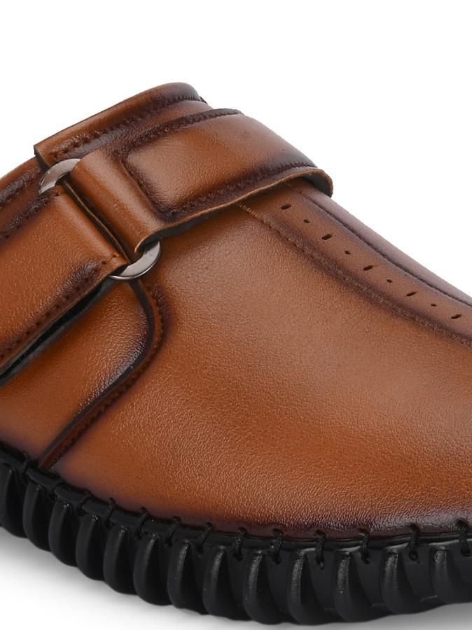 Mens Bantu Style Tan Loafer Casual Shoe - Image 2