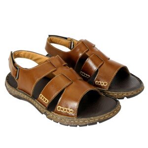 Am Pm Mens Daily Wear Leather Sandals