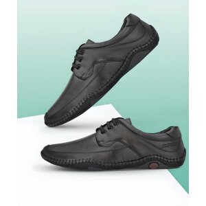 Roman Black Sandals For Men