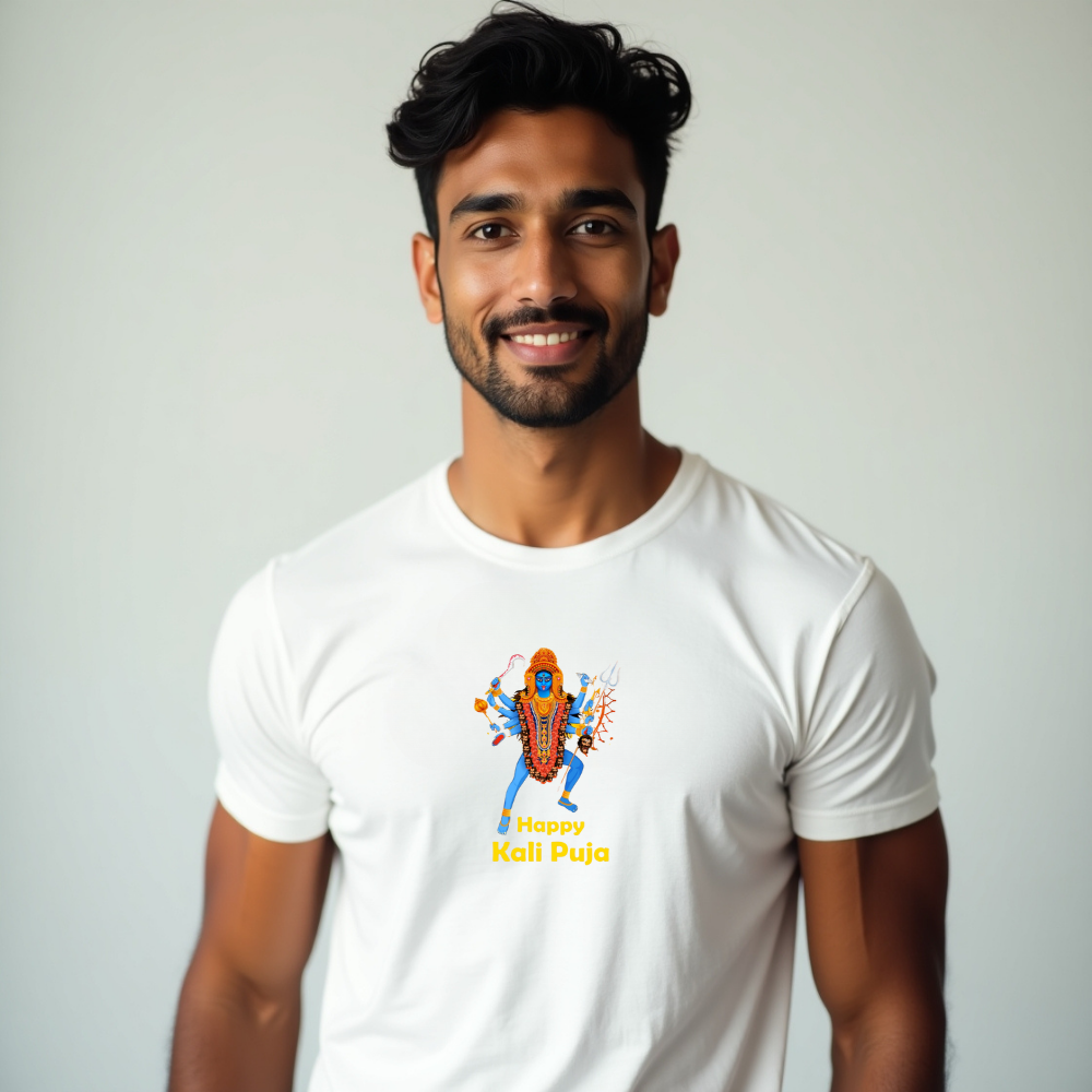 Happy Kali Puja T-Shirt For Men