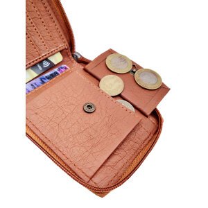 KnW Wallet Leather Green 8 Card Holder