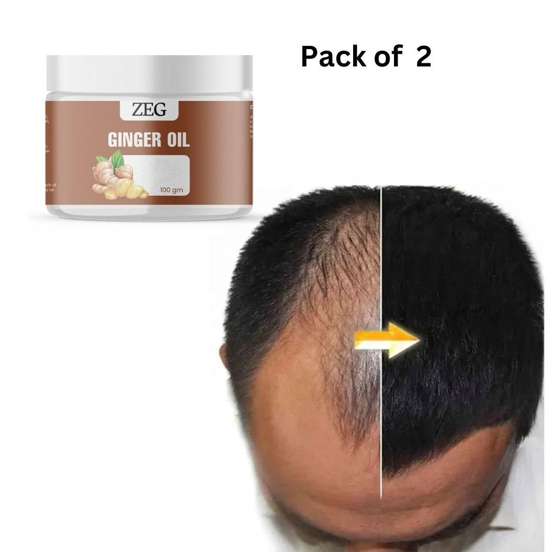 Zeg Ginger Oil 100gm 100% Natural Multipurpose Oil For Hair Skin & Body (Pack Of 2) - Image 3