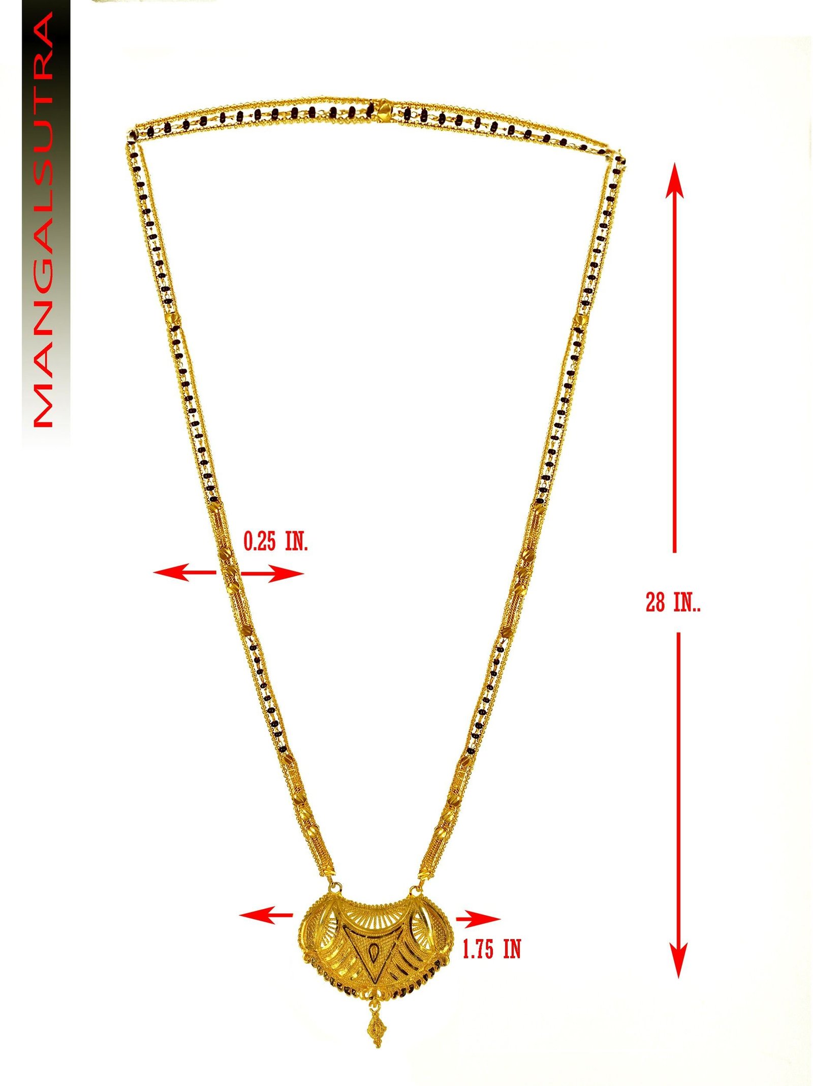 Elegant Gold Plated Mangalsutra - Image 3