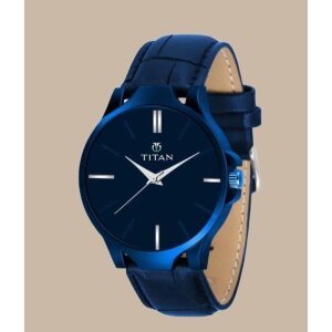 Mens Analog Leather Watch