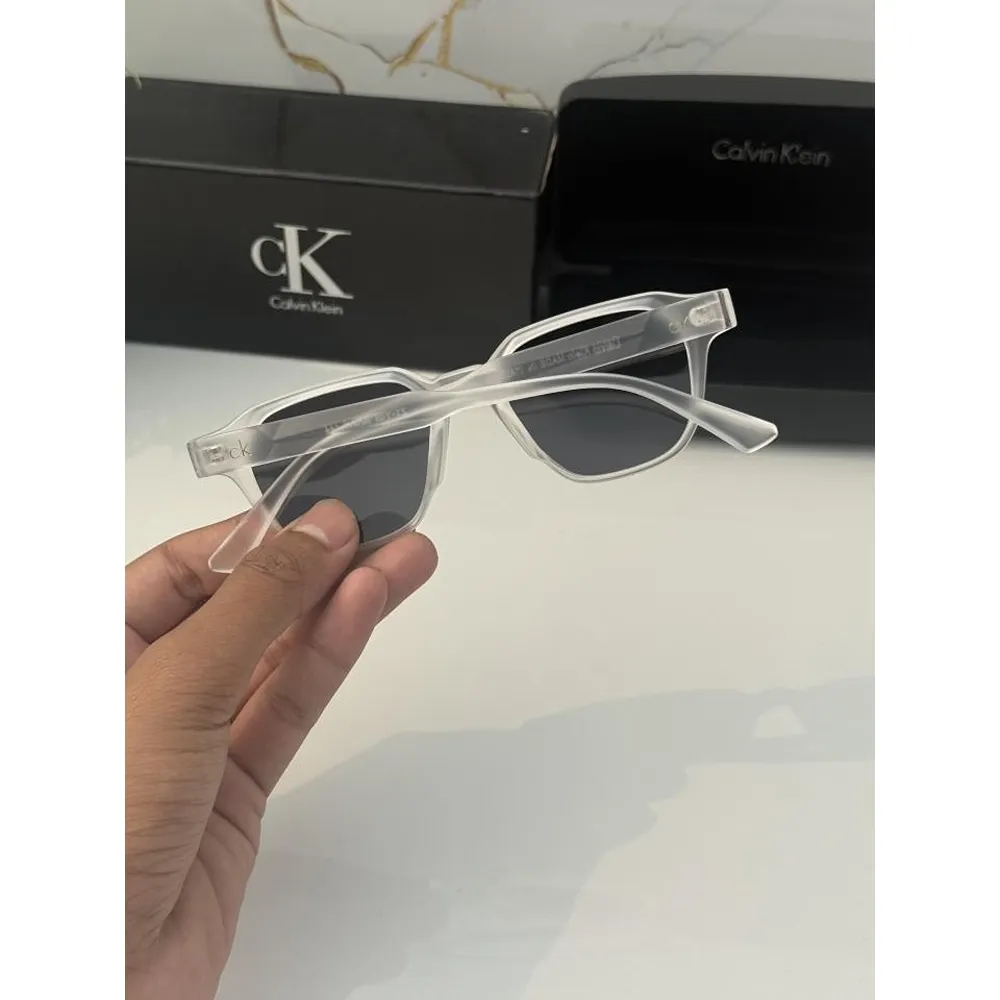 Stylish Calvin Klein Sunglasses White Black For Men (SUP2896) - Image 2