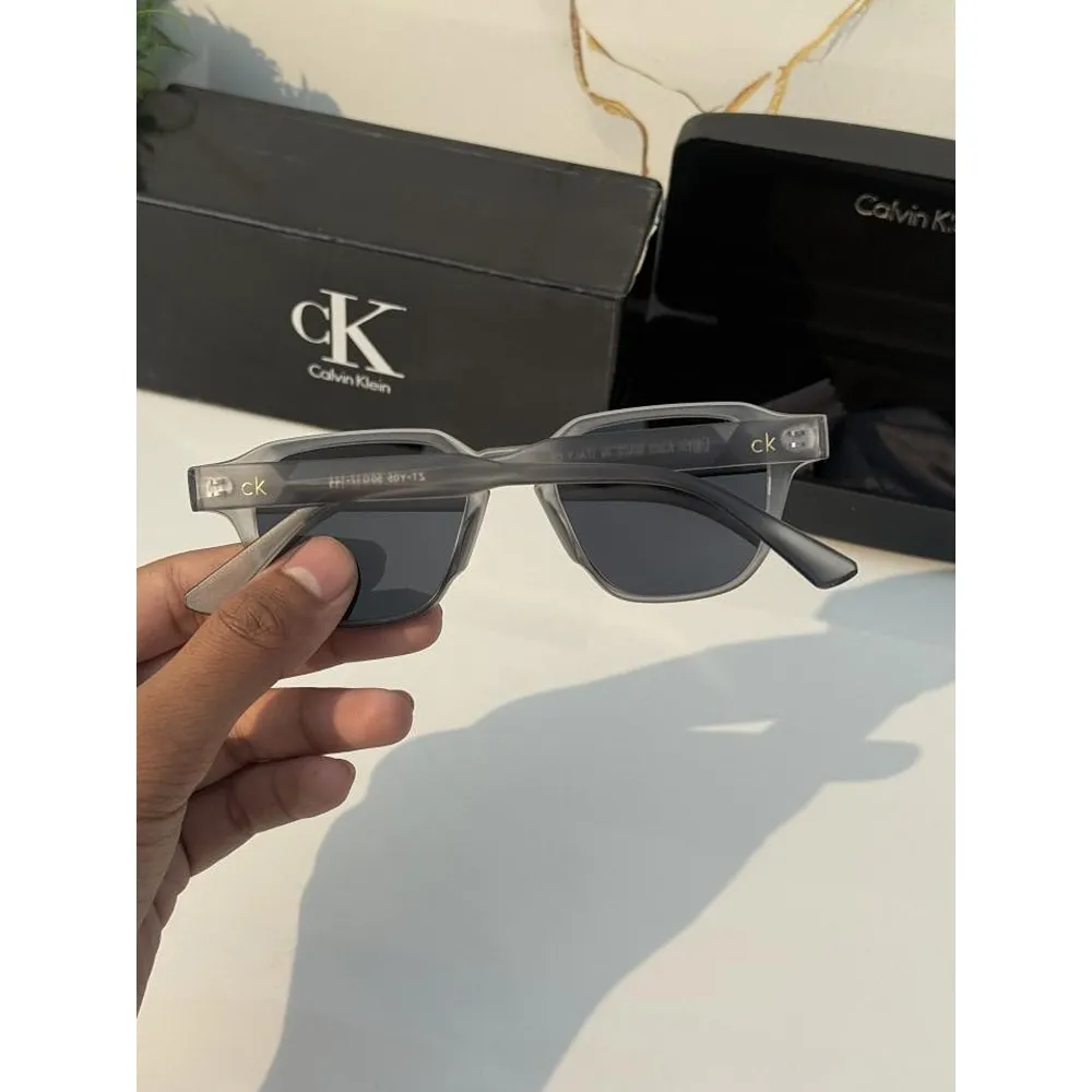 Stylish Calvin Klein Sunglass Grey Black For Men (SUP2777) - Image 2