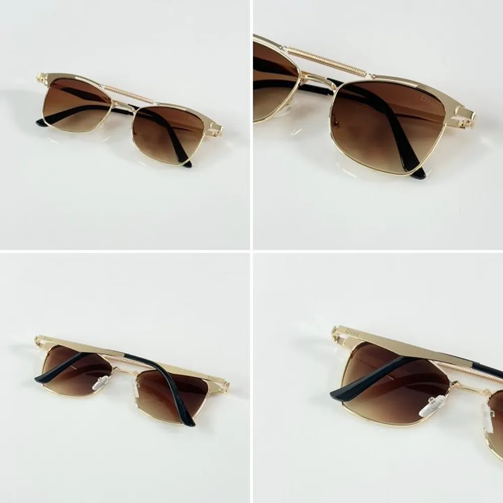 Luxury Dior Sunglass Gold Brown For Men (SUP2765) - Image 2