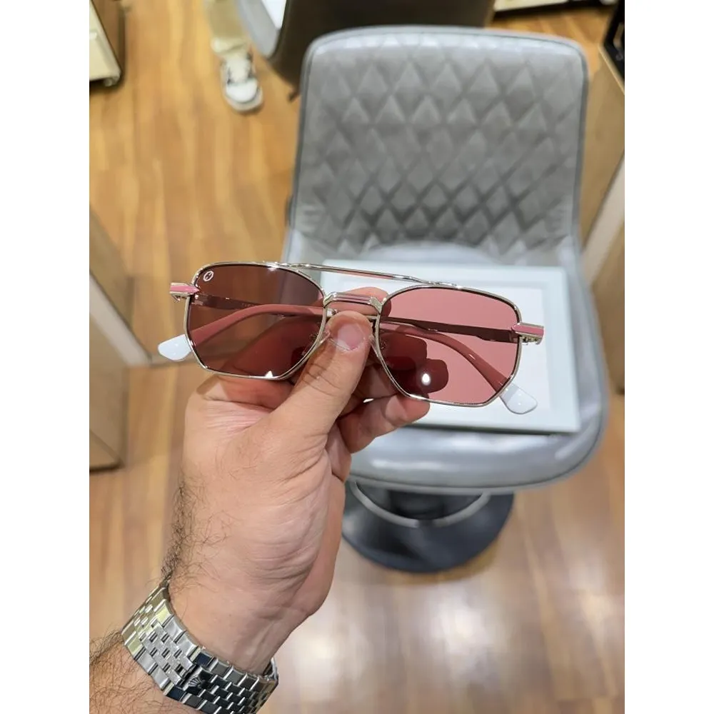 Premium Phantom Sunglasses Silver Pink For Men (SUP2840) - Image 2