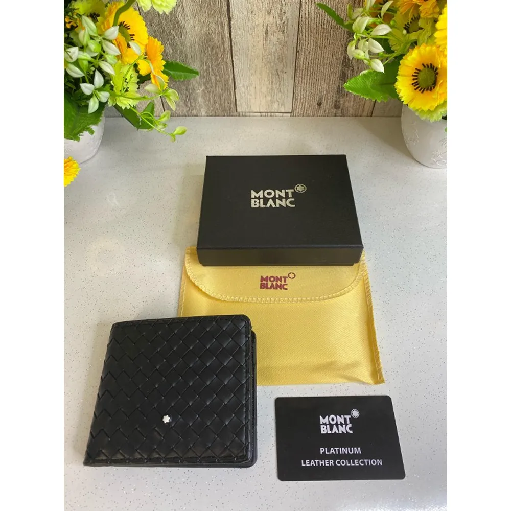 Trendy Mont Blanc Wallet With Og Box For Men (SUP717) - Image 2