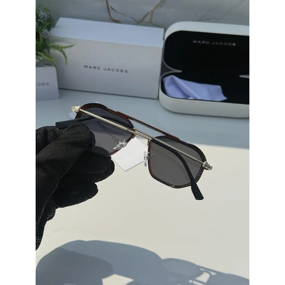 Premium Marc Jacobs Sunglass Gold Brown For Men (SUP2709) - Image 2