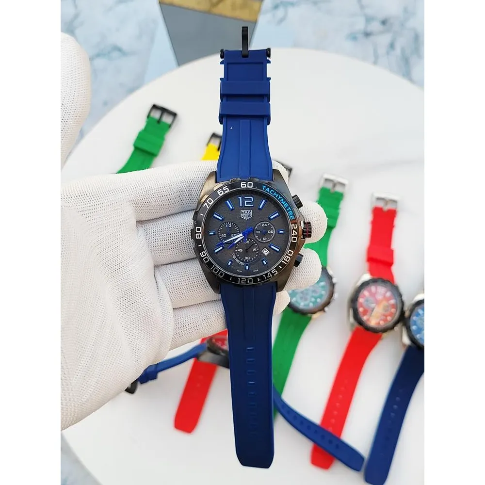 Premium Tag Heuer Watch Black Blue For Men (SUP147) - Image 2