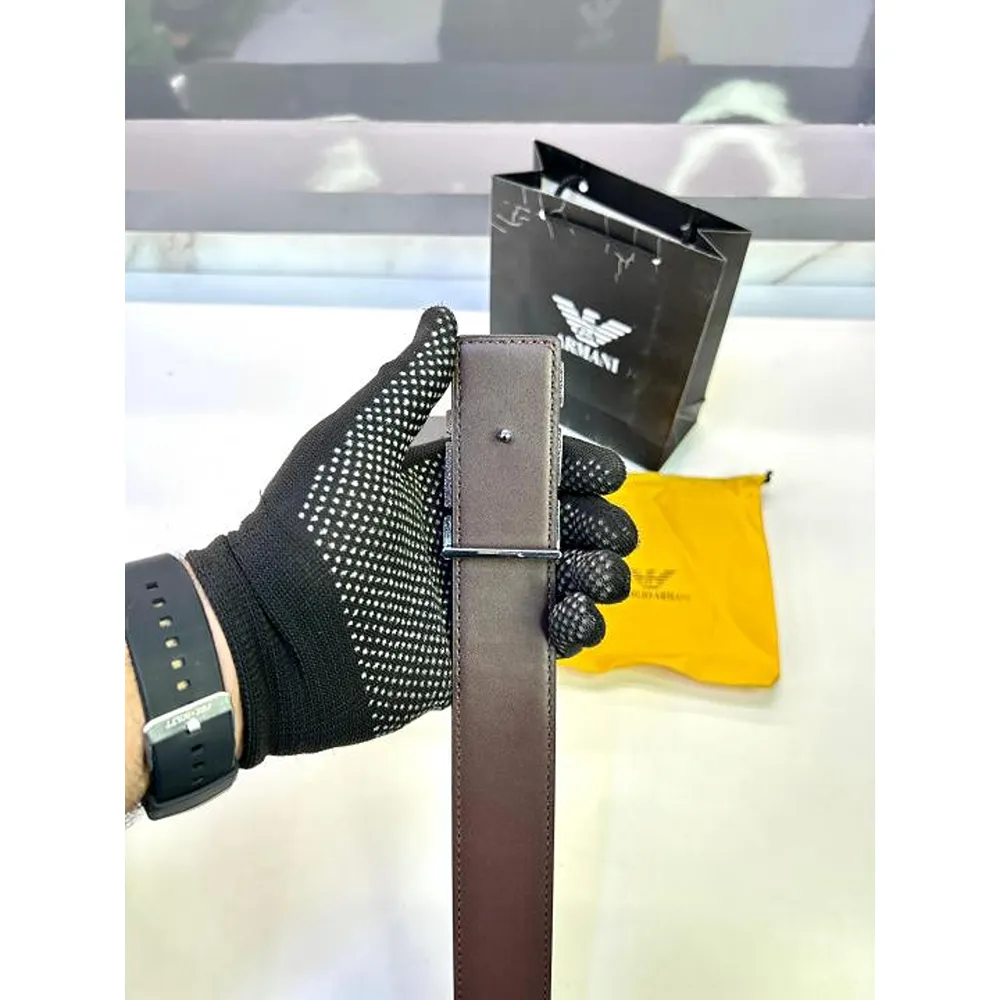 Premium Armani Exchange Belt Silver For Men (SUP1559) - Image 2