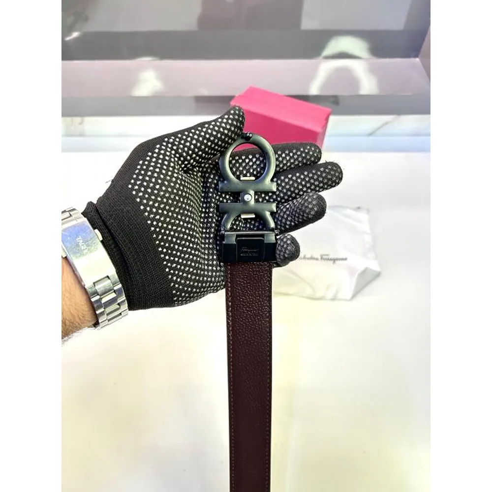 Premium Ferragamo Belt Brown For Men (SUP1564) - Image 2