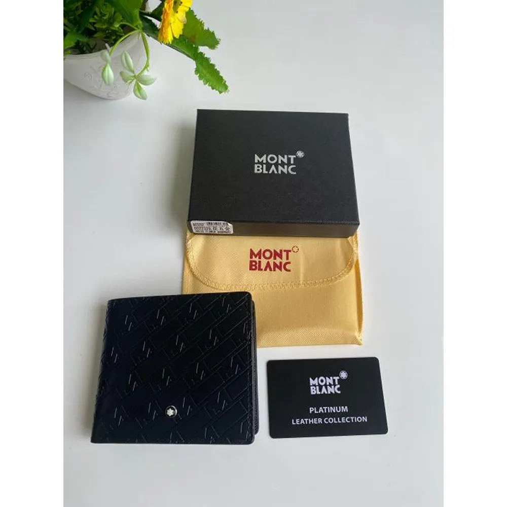 Stylish Mont Blanc Wallet With Og Box For Men (SUP642) - Image 2