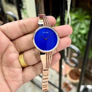 Luxurious Calvin Klein Watch Rose Blue For Women (SUP1962)