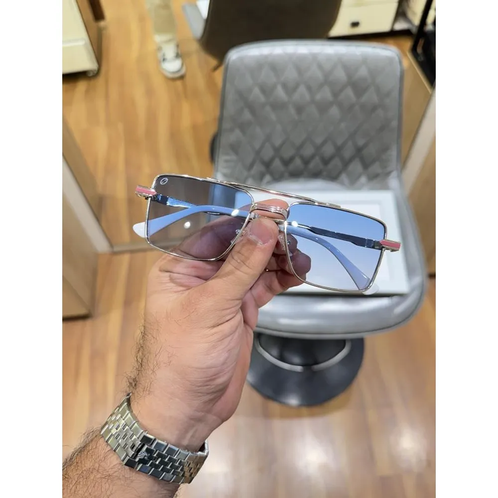 Premium Phantom Sunglasses Silver Blue For Men (SUP2944) - Image 2