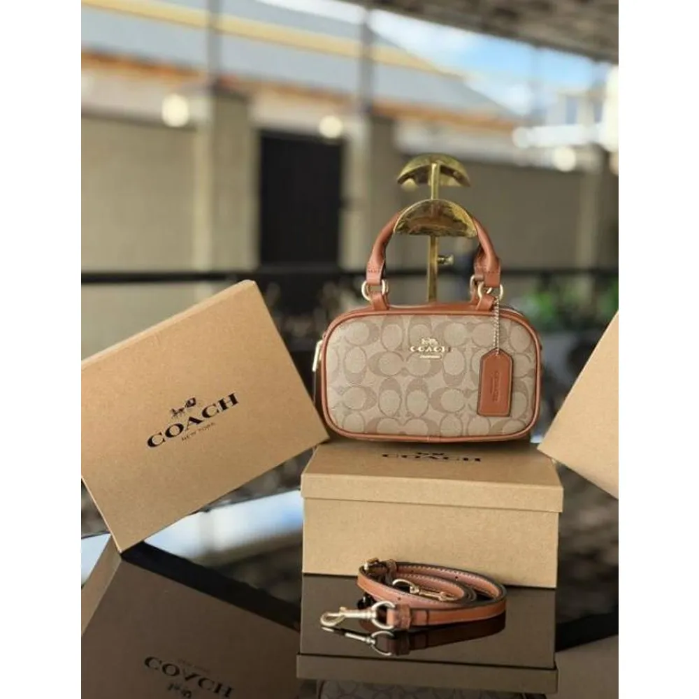 Coach Logo Mini Satchel Bag