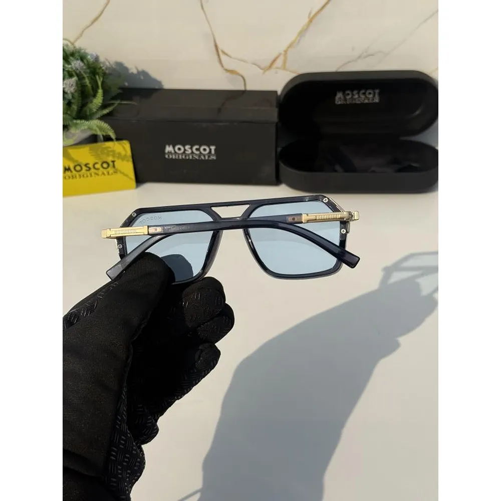 Premium Moscot Sunglass Gold Blue For Men (SUP2722) - Image 2
