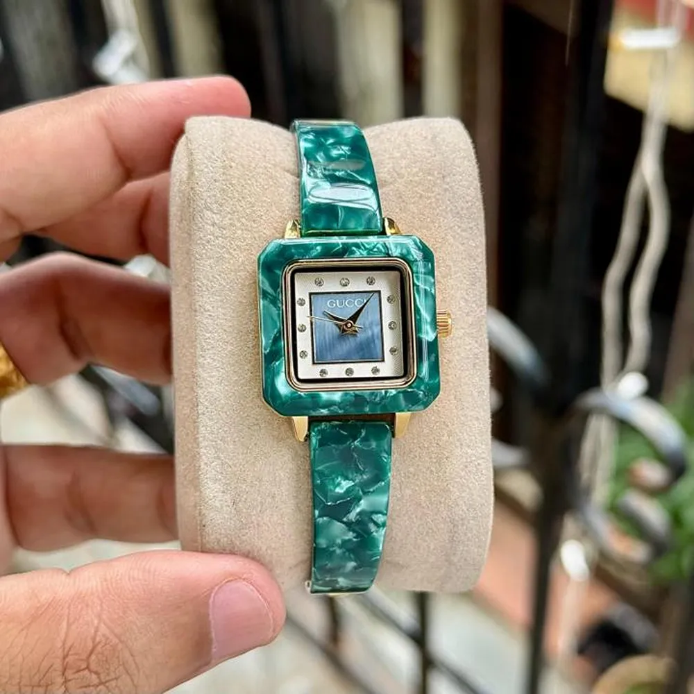 Gucci Acrylic Square Watch