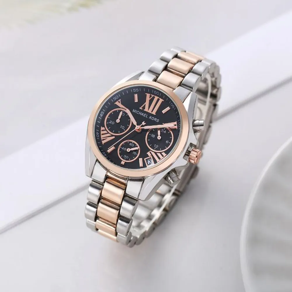 Premium Michael Kors Bradshaw Watch Copper Black For Women (SUP1928)