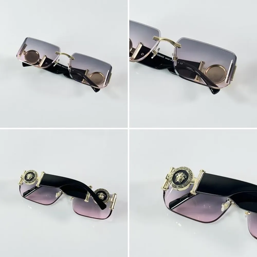 Premium Versace Sunglasses Gold Pink For Men (SUP2874) - Image 2