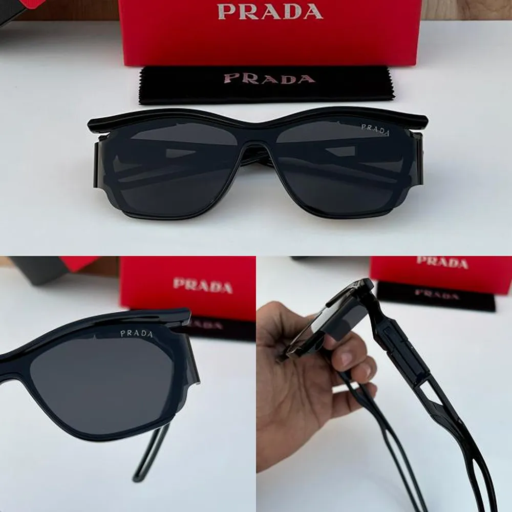 Luxury Prada Sunglass Black For Men (SUP2737) - Image 2