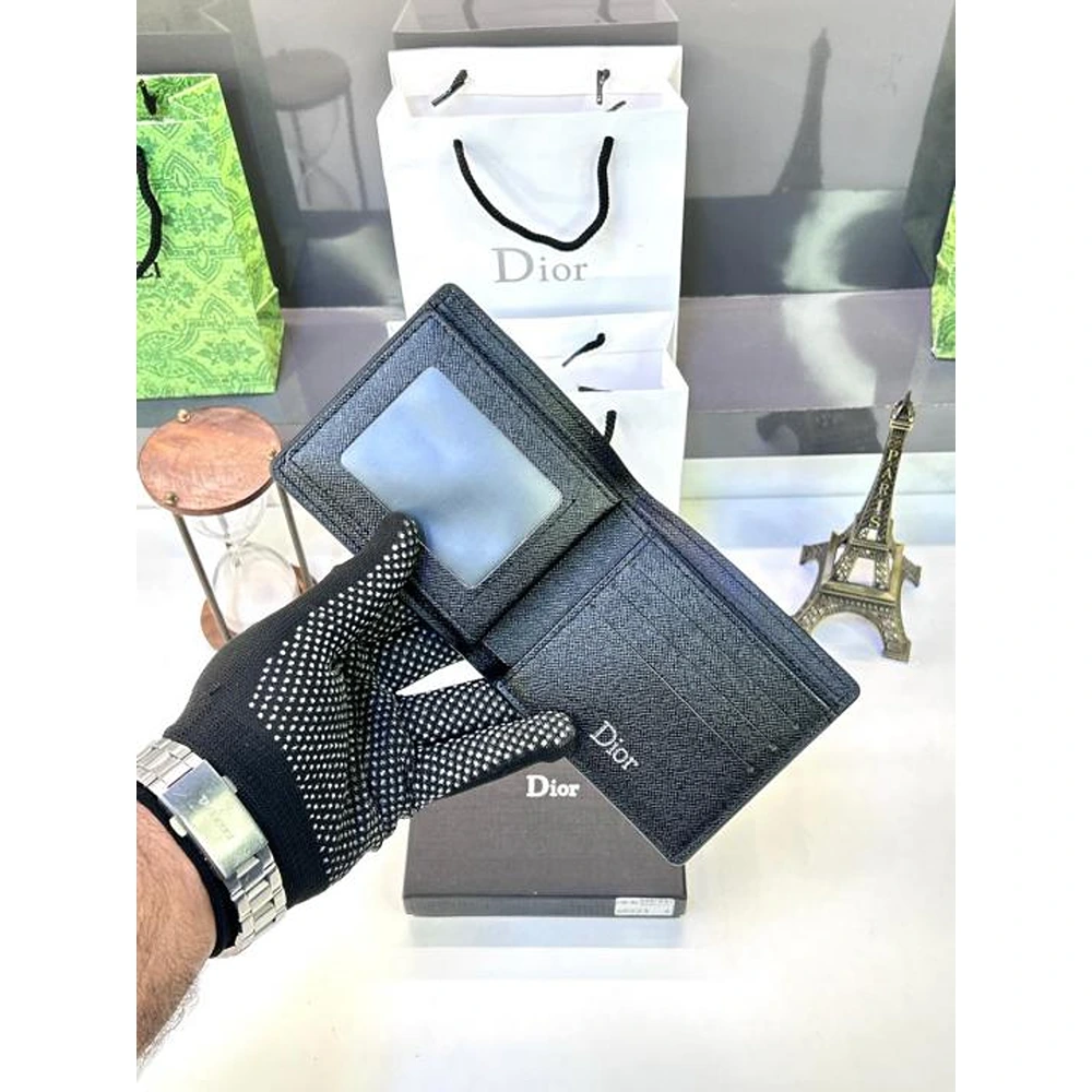 Premium Dior Wallet Black For Men (SUP539) - Image 2