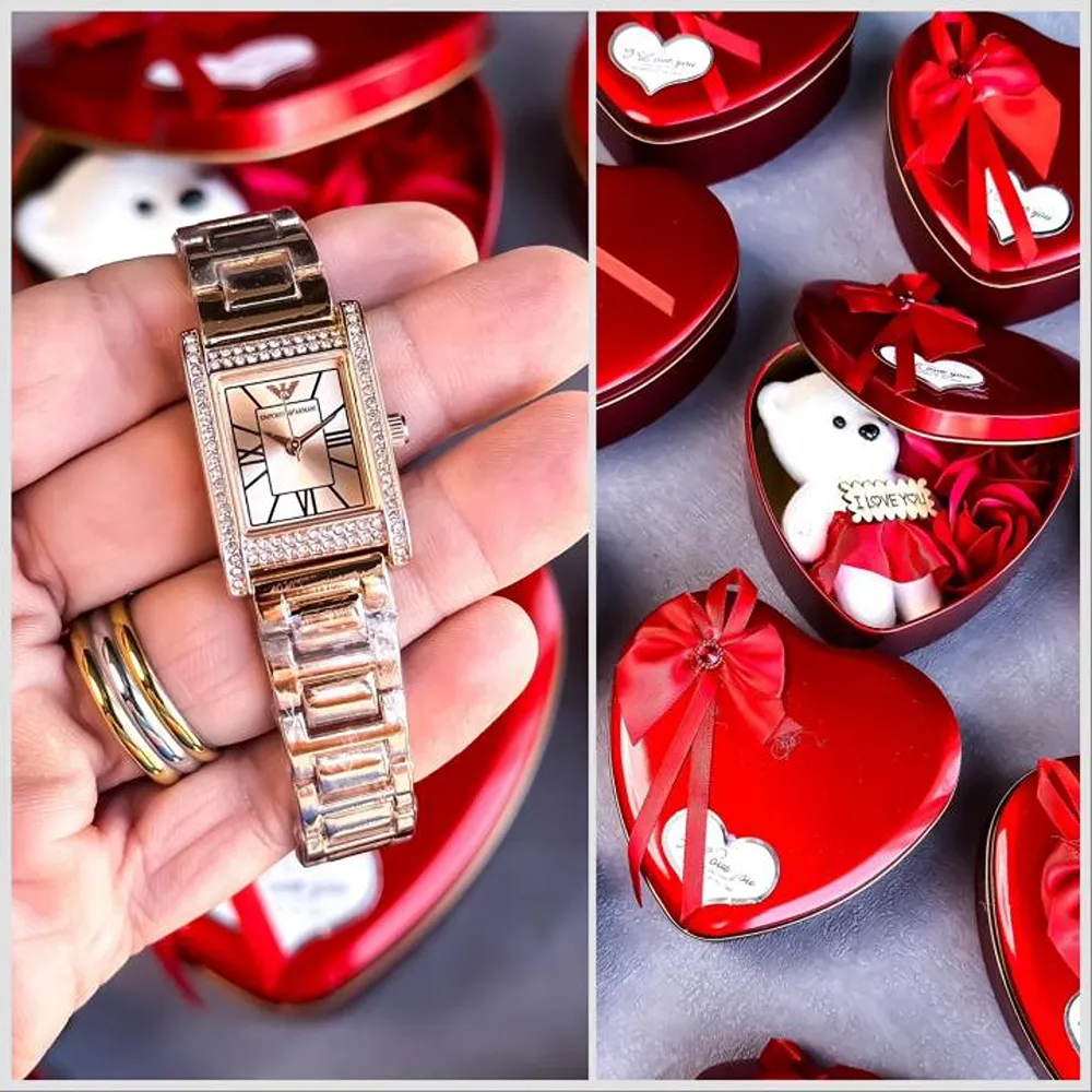 Stylish Armani Watch Rose Gold For Women (SUP876) - Image 2