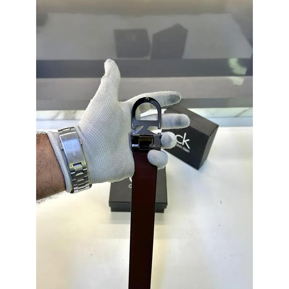 Stylish Calvin Klein Belt Black Golden For Men (SUP1466) - Image 2