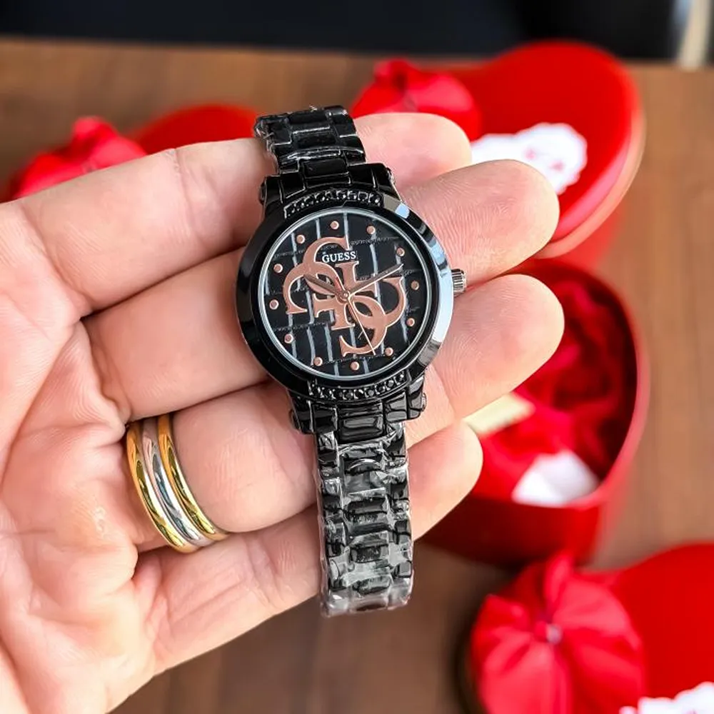 Premium Guess Watch Full Black For Women (SUP3333) - Image 2