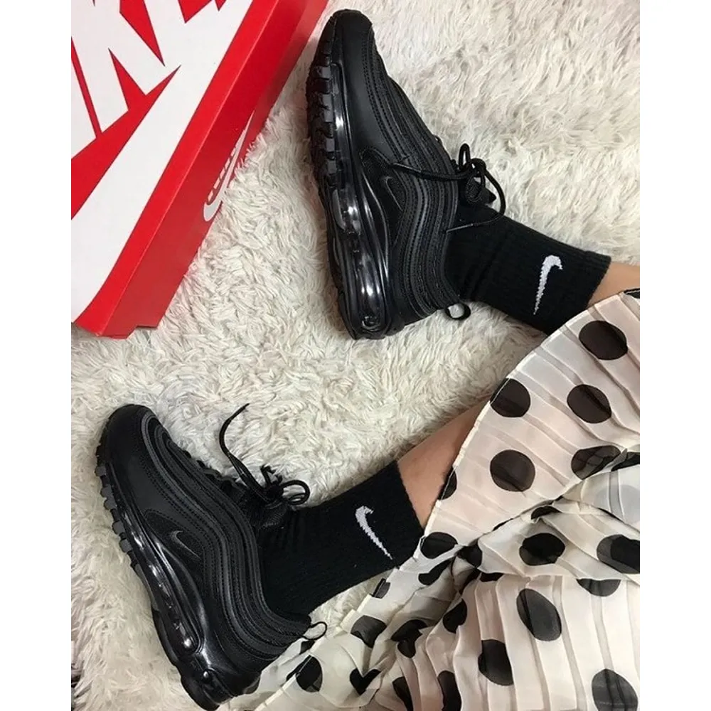 Imported Nike Air Max 97 All Black Shoes For Women (SUP3877) - Image 2