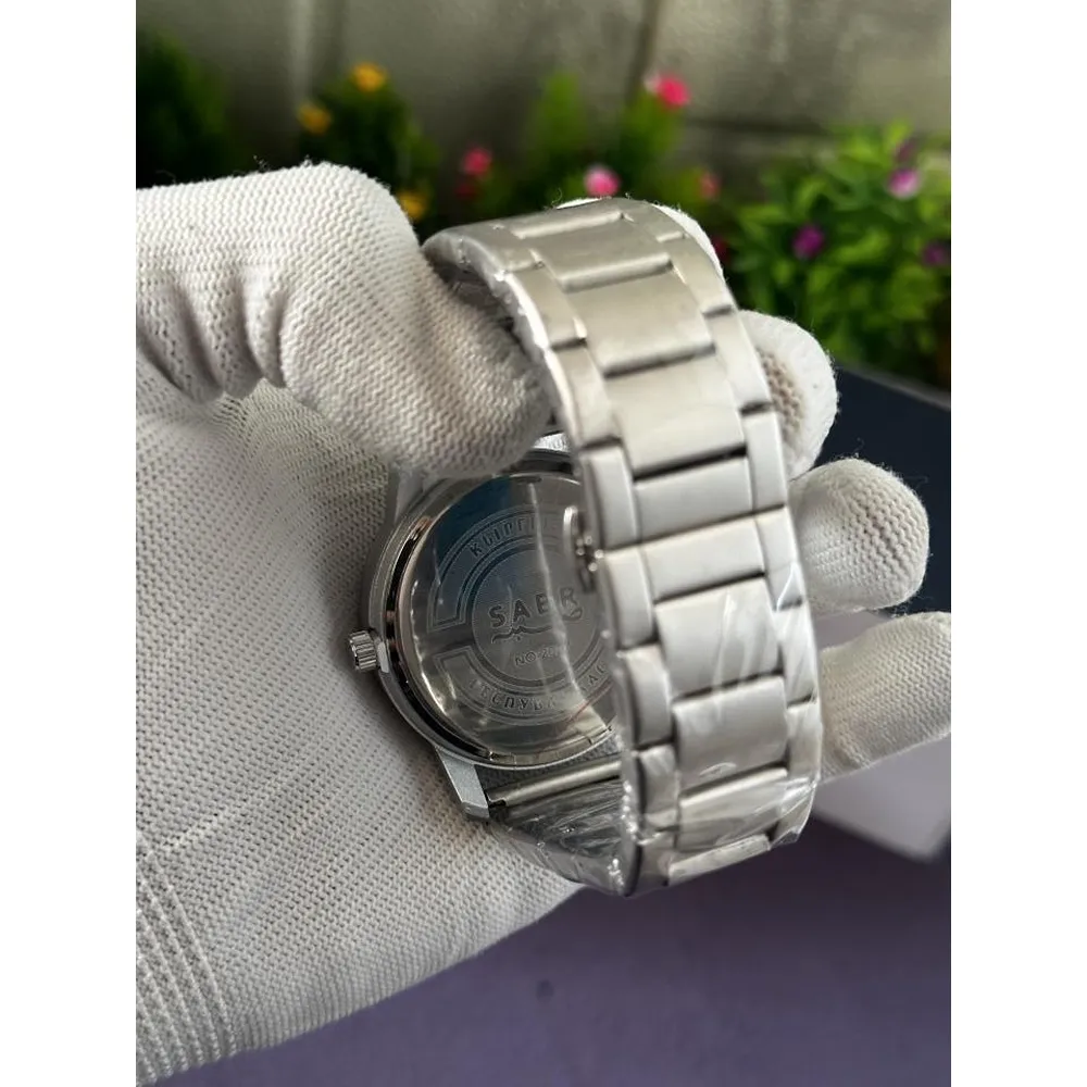 Stylish Sabr Silver Watch For Men (SUP4307) - Image 2